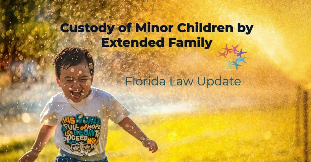 Child running through sprinkler yellow background.