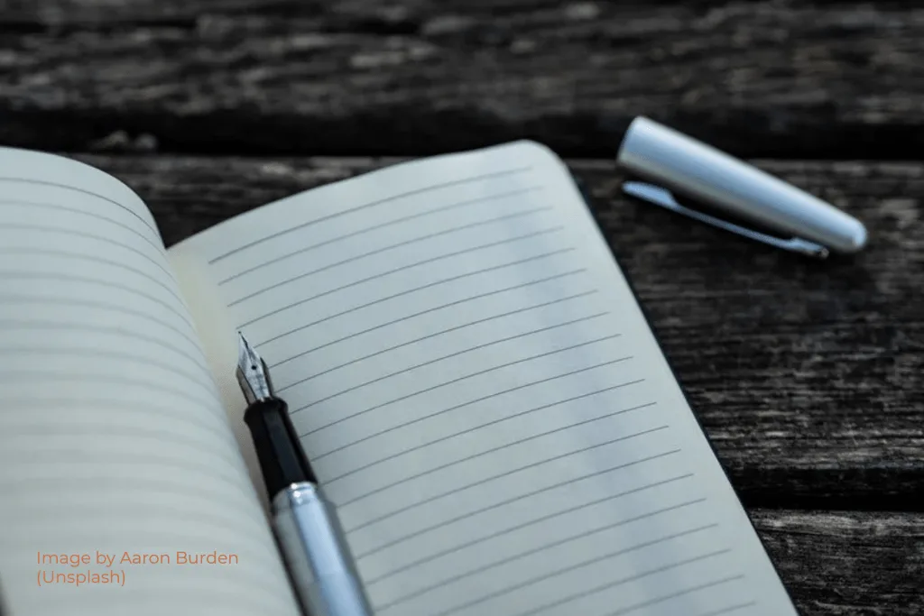 Fountain Pen Lined Notebook