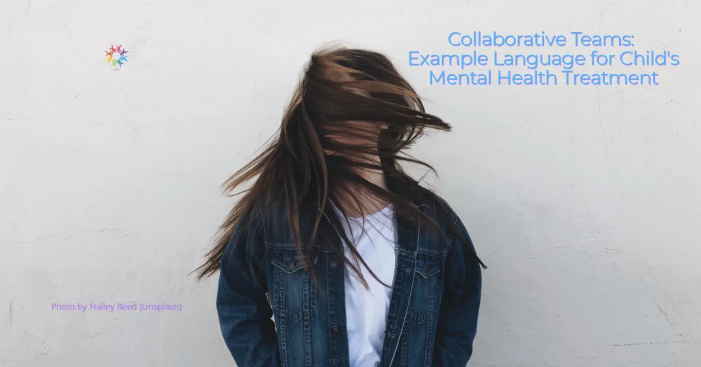 Collaborative Teams Example Language Mental Health Teenage Girl Shaking Long Brown Hair.