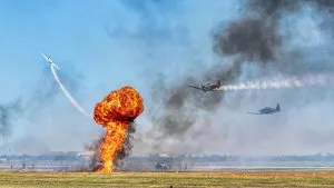 Defense Child Abduction Claims under Hague Convention. Grave Risk of Harm: Intolerable Situation. Planes bombing field. Edgar Serrano (Unsplash)