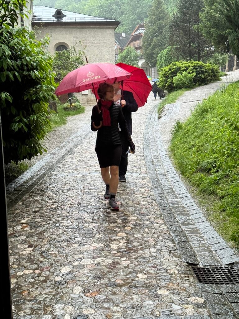 Red umbrellas Salzburg Austria Closing Costs Marital Residence